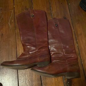 Cognac Frye boots